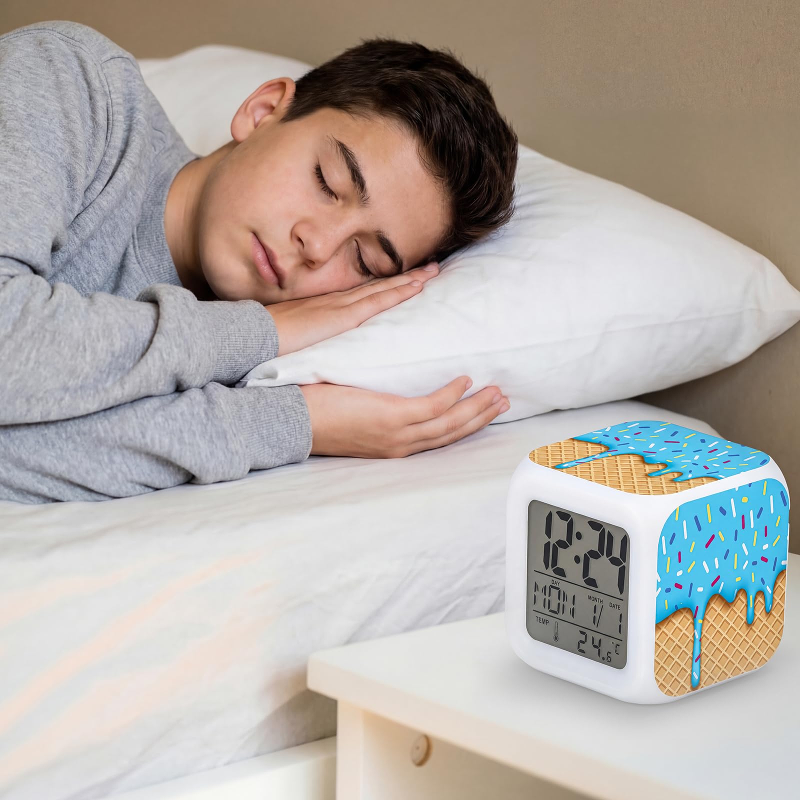 Amazon.com: Baseball Ice Cream Drip Alarm Clock for Baseball